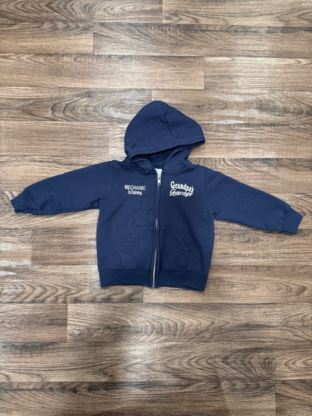 2T Mechanic in Training, Grandpa’s Garage Kids Hoodie